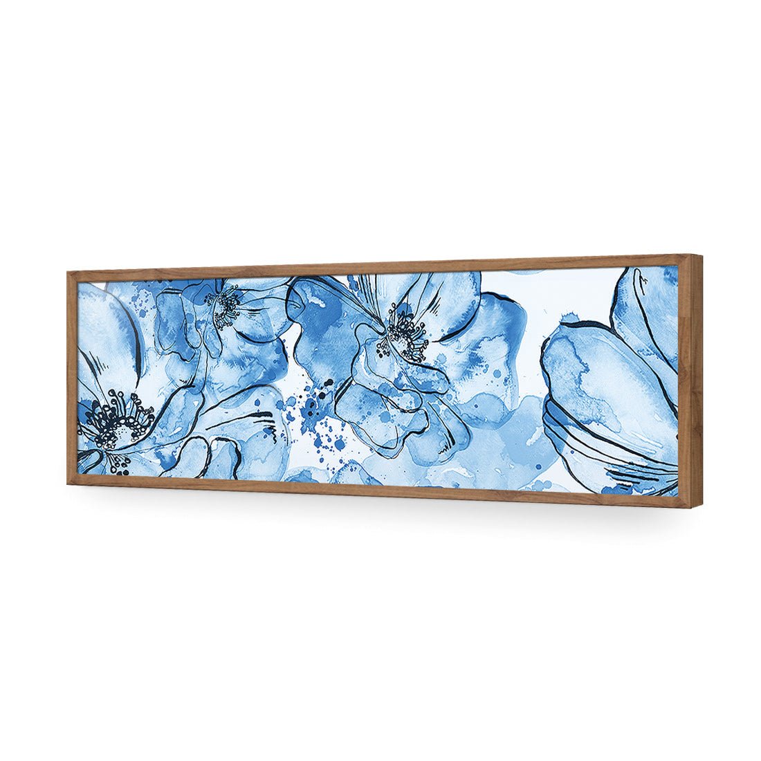 Happy Days, Blue (long) - Wall Art Designs - 2327_DL_H WAD_AP - 030 - EDG_90x30_S - 2538 - NAT