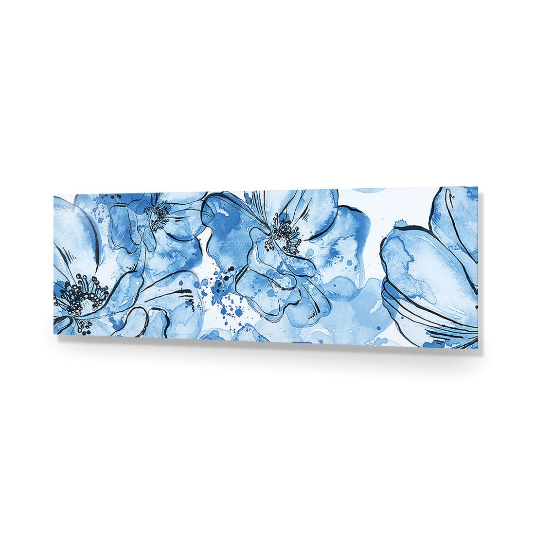 Happy Days, Blue (long) - Wall Art Designs - 2327_DL_H WAD_AP - 030 - EDG_90x30_NONE