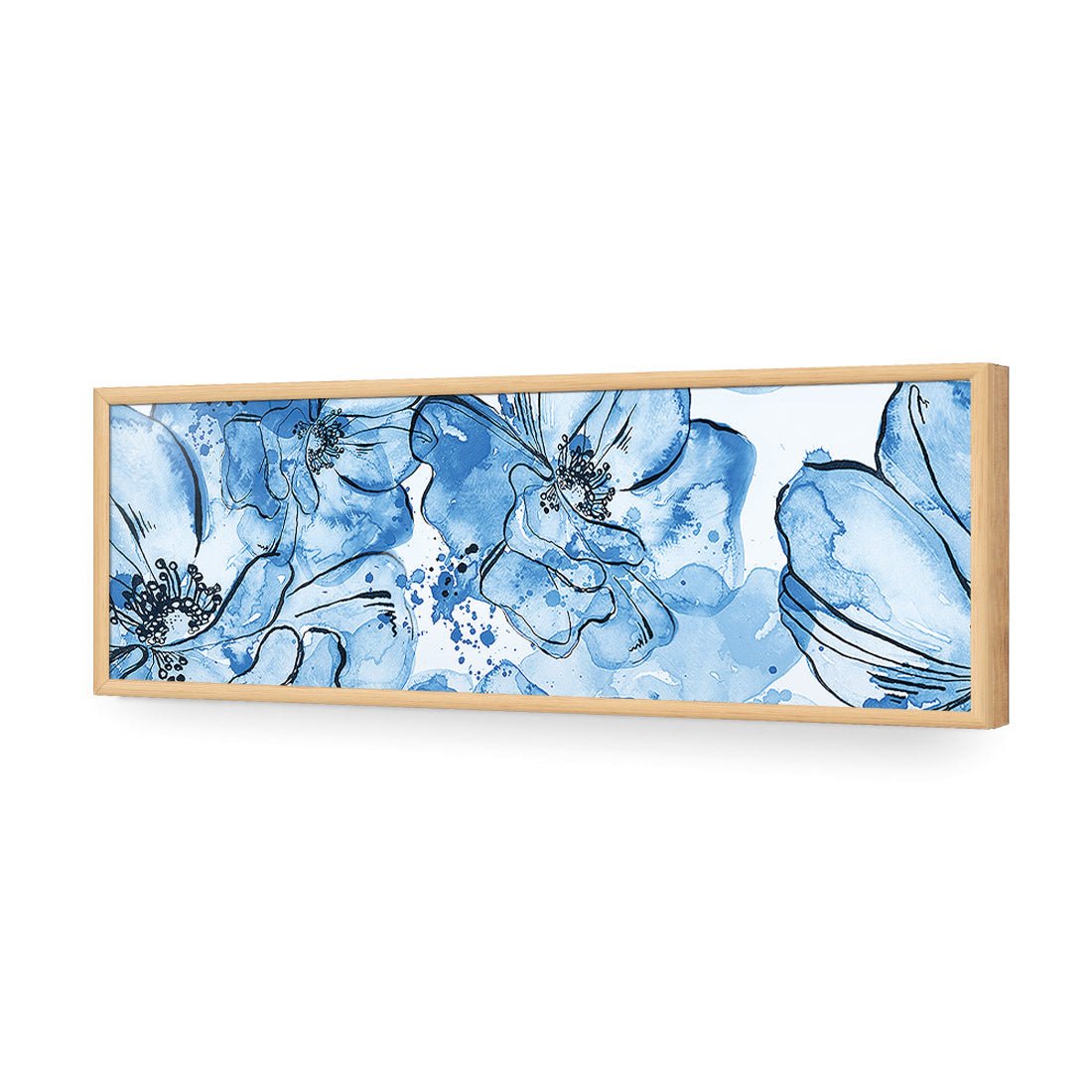 Happy Days, Blue (long) - Wall Art Designs - 2327_DL_H WAD_AP - 030 - EDG_90x30_S - 2538 - OAK