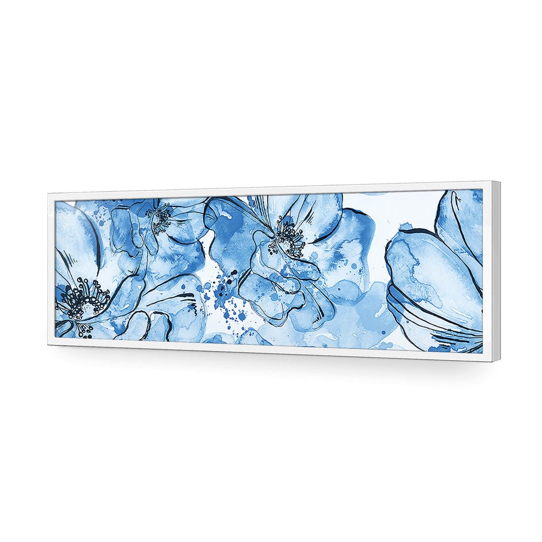 Happy Days, Blue (long) - Wall Art Designs - 2327_DL_H WAD_AP - 030 - EDG_90x30_S - 2538 - WHT