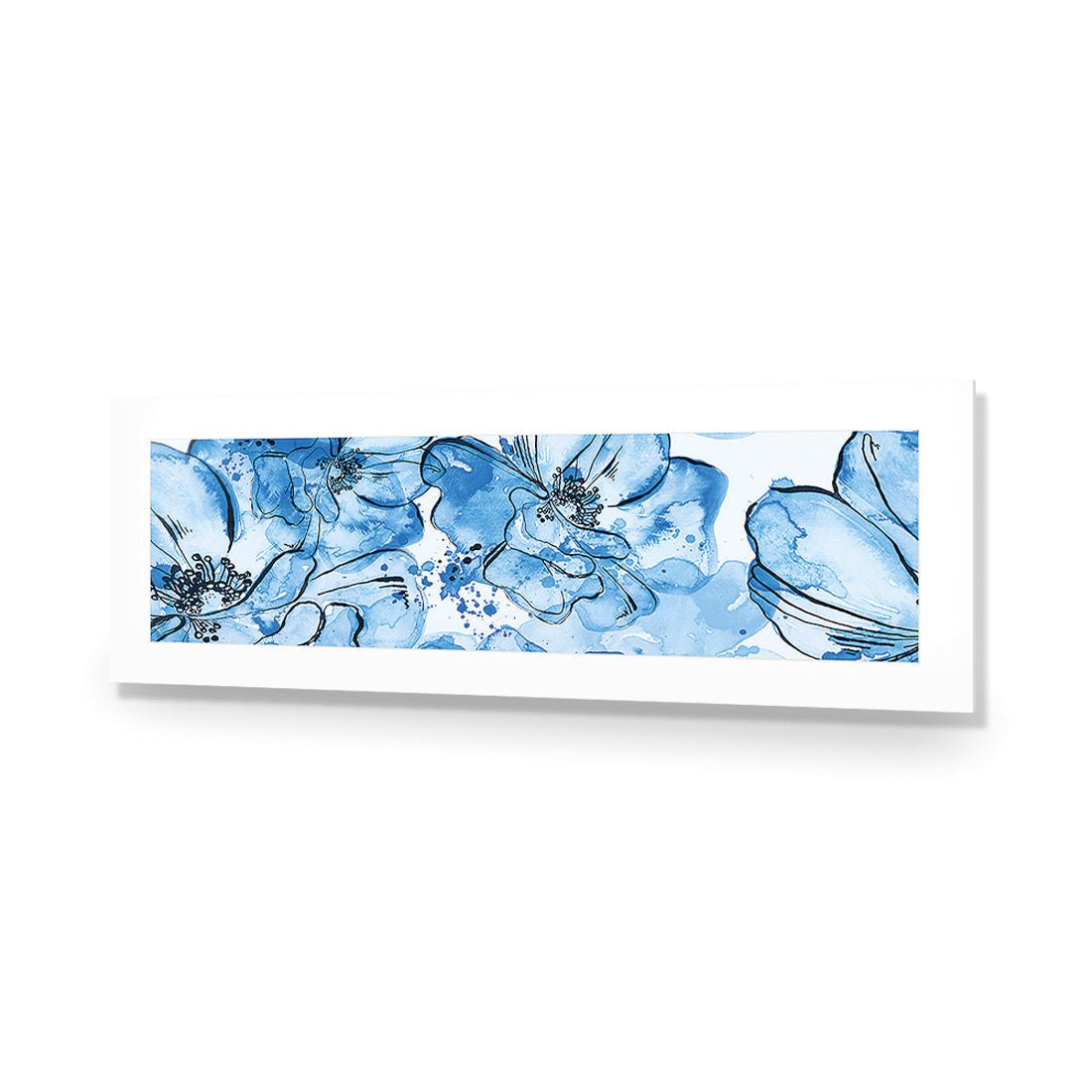 Happy Days, Blue (long) - Wall Art Designs - 2327_DL_H WAD_AP - 030 - MAT_90x30_NONE