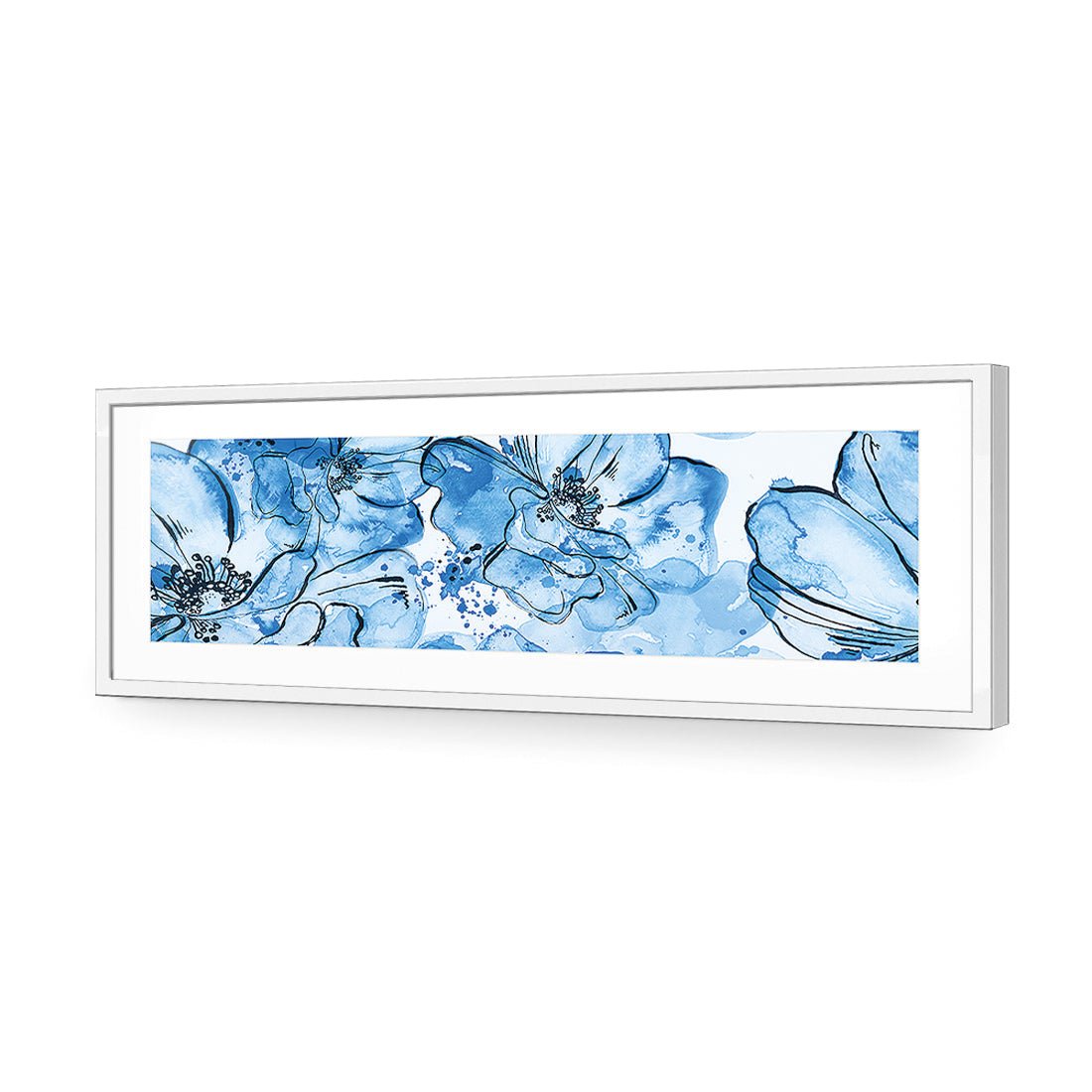 Happy Days, Blue (long) - Wall Art Designs - 2327_DL_H WAD_AP - 030 - MAT_90x30_S - 2538 - WHT