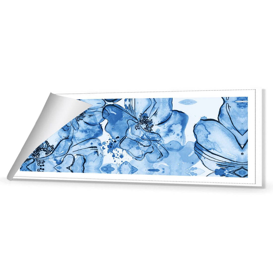 Happy Days, Blue (long) - Wall Art Designs - 2327_DL_H WAD_CP - MPY - 260 - M - R_60x20_NONE