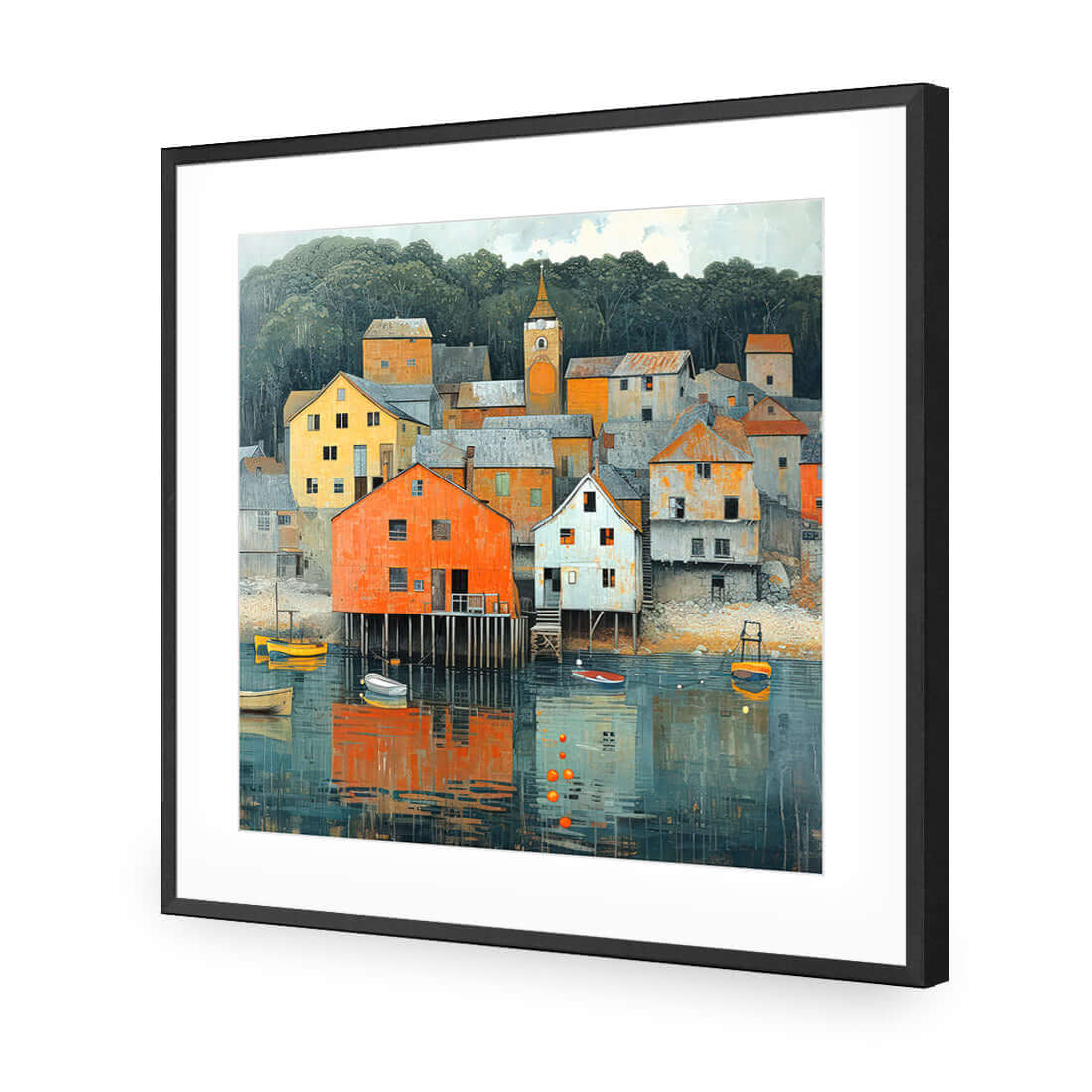 Harbour View - Wall Art Designs - WH_1378_AS_Q WAD_AP - 030 - MAT_37x37_S - 2538 - BLK