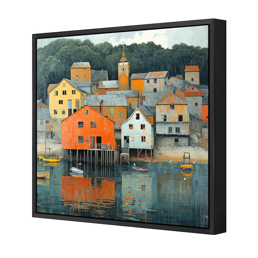 Harbour View - Wall Art Designs - WH_1378_AS_Q WAD_CP - MPY - 260 - M - S - S_37x37_S - 1550 - BLK