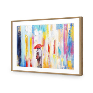 Heading Home | Standard Acrylic | Flat Frame With Border | Oak