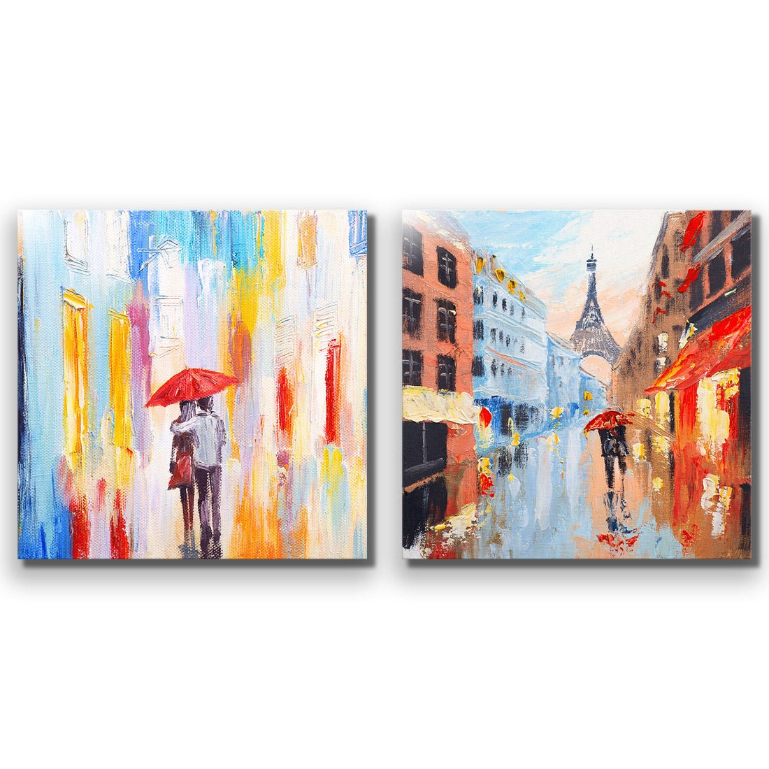 Heading Home Amour en pluie Perfect Pairs - Wall Art Designs - SET2_5007_AS_Q CAF_AP - 030 - EDG_37x37_NONE