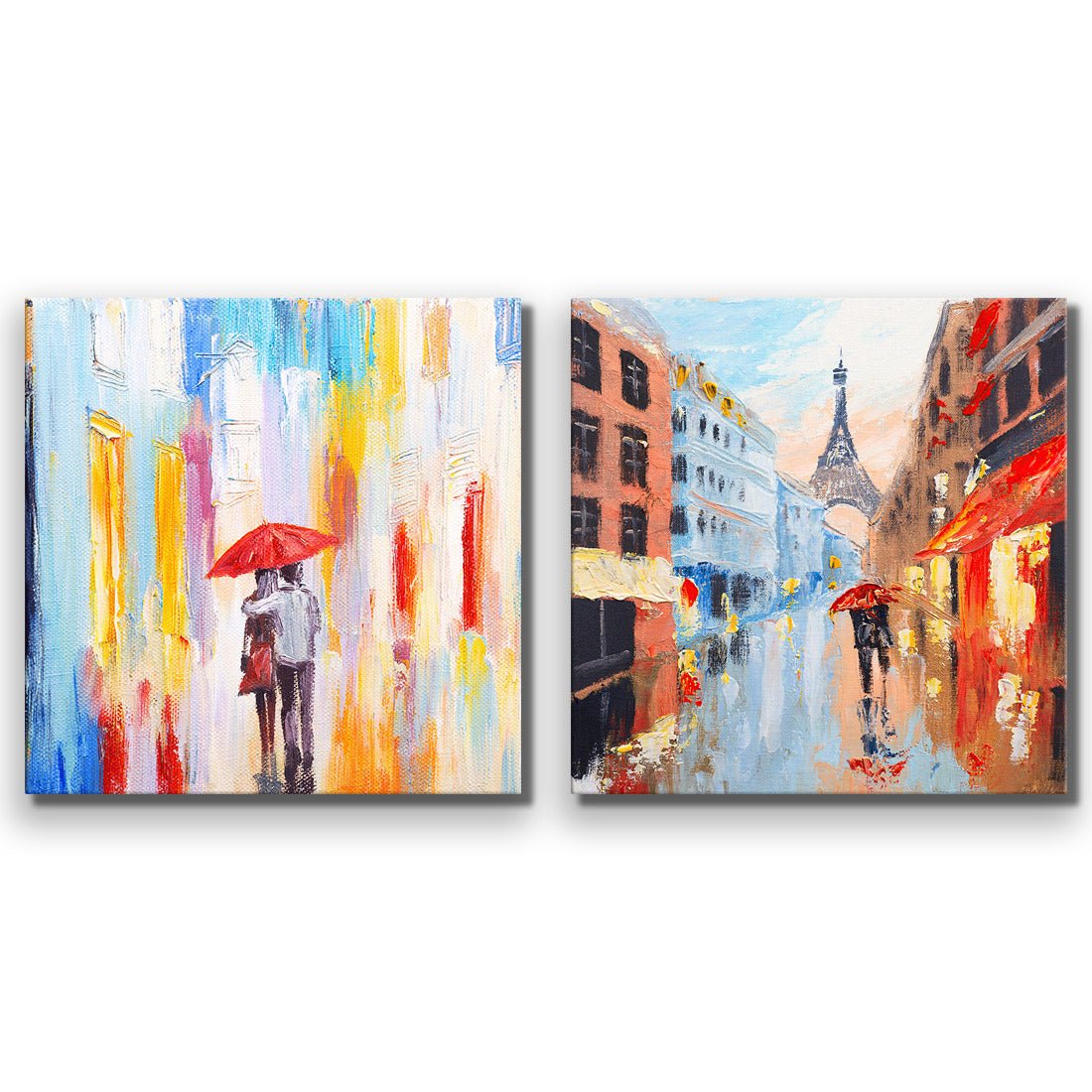 Heading Home Amour en pluie Perfect Pairs - Wall Art Designs - SET2_5007_AS_Q CAF_CP - MPY - 260 - M - S - S_37x37_NONE