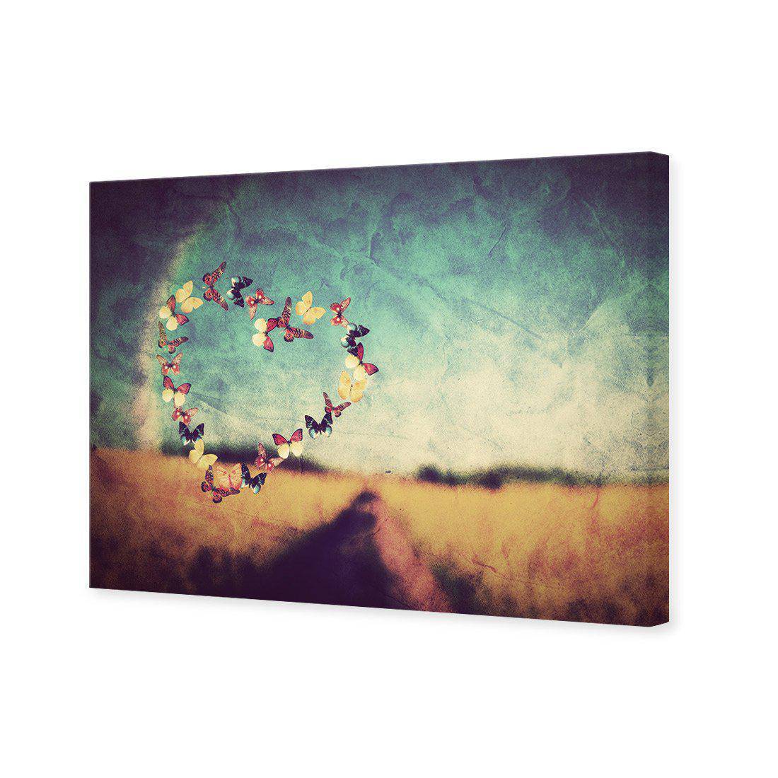 Heart Of Butterflies Canvas Art - Wall Art Designs - 2634_AR_H WAD_CP - MPY - 260 - M - S - S_45x30_NONE