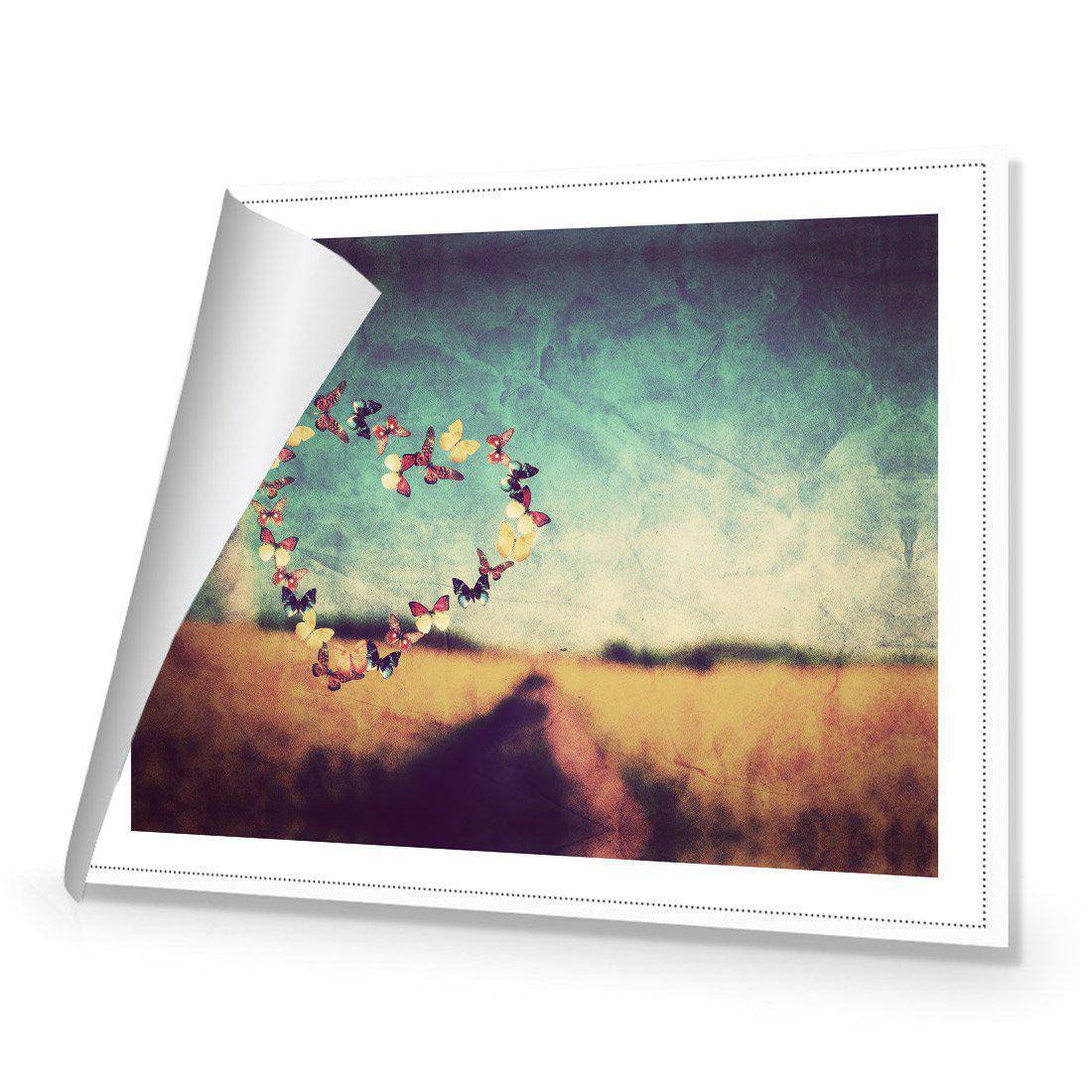 Heart Of Butterflies | Classic Canvas | No Frame | Rolled Canvas
