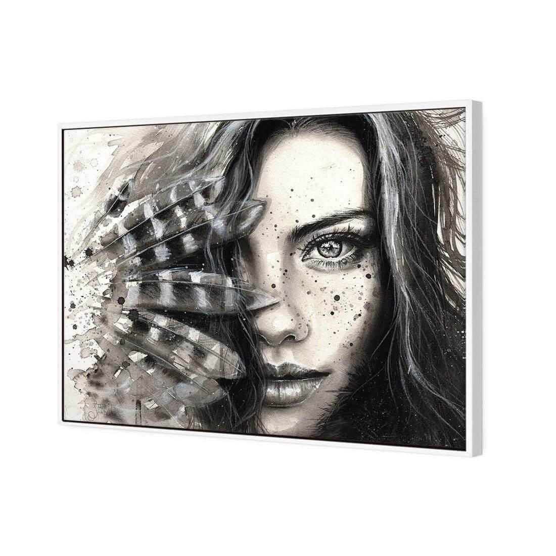 Heather Feather - Wall Art Designs - AU_1082_AR_H WAD_CP - MPY - 260 - M - S - S_45x30_S - 1550 - WHT