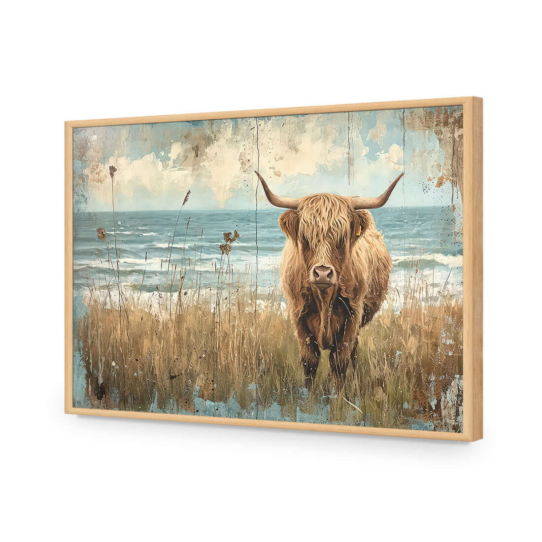 Henry the Highland Cow - Wall Art Designs - WH_1304_AR_H WAD_AP - 030 - EDG_45x30_S - 2538 - OAK