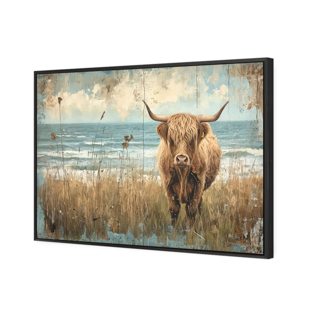 Henry the Highland Cow - Wall Art Designs - WH_1304_AR_H WAD_CP - MPY - 260 - M - S - S_45x30_S - 1550 - BLK