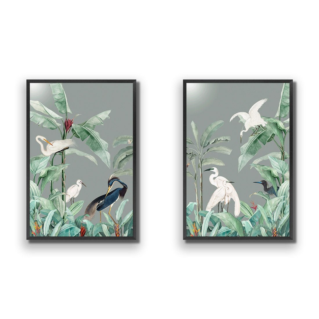 Heron Heaven Perfect Pair - Wall Art Designs - SET2_5017_AR_V WAD_AP - 030 - EDG_45x30_S - 2538 - BLK