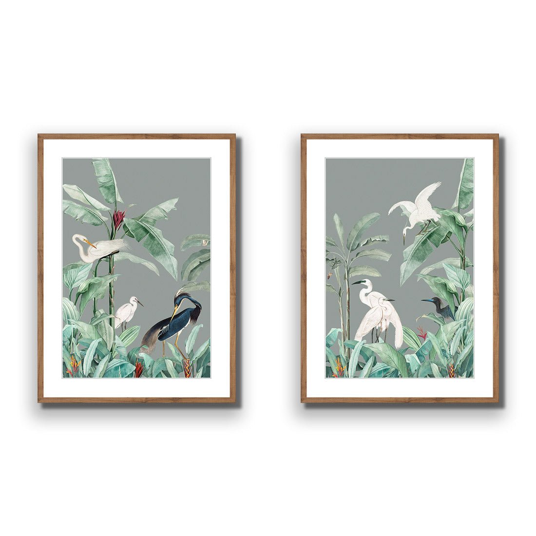 Heron Heaven Perfect Pair - Wall Art Designs - SET2_5017_AR_V WAD_AP - 030 - MAT_45x30_S - 2538 - NAT