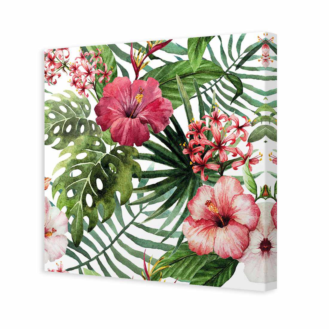 Hibiscus Array Canvas Art - Wall Art Designs - 2908_AS_Q WAD_CP - MPY - 260 - M - S - S_30x30_NONE