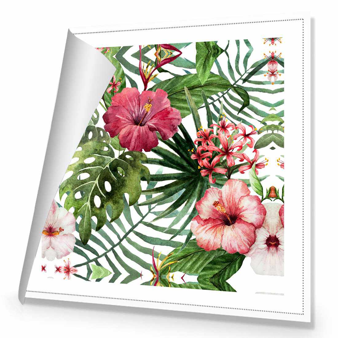 Hibiscus Array Canvas Art - Wall Art Designs - 2908_AS_Q WAD_CP - MPY - 260 - M - R_30x30_NONE