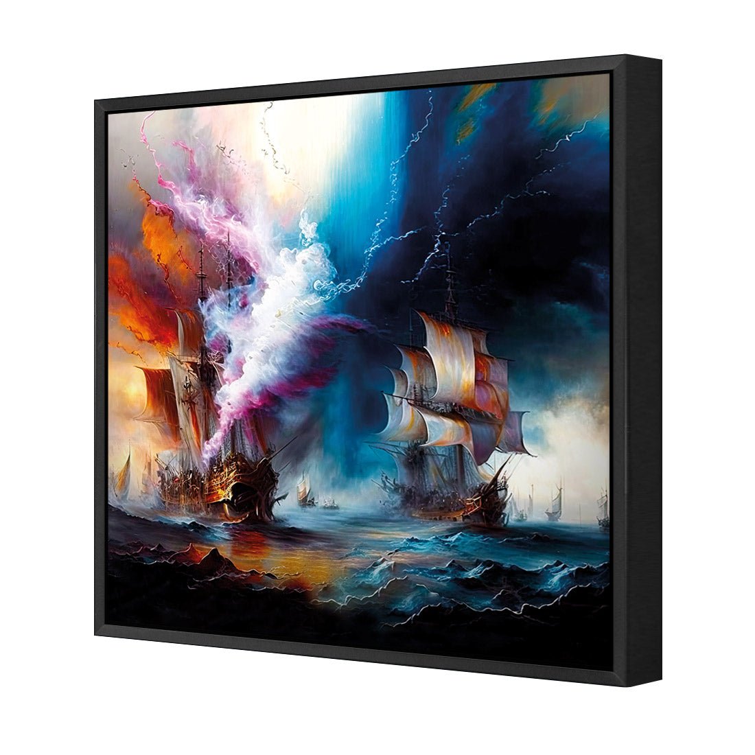 High Seas Ablaze I - Wall Art Designs - WB_100752_AS_Q CAF_CP - MPY - 260 - M - S - S_37x37_S - 1550 - BLK