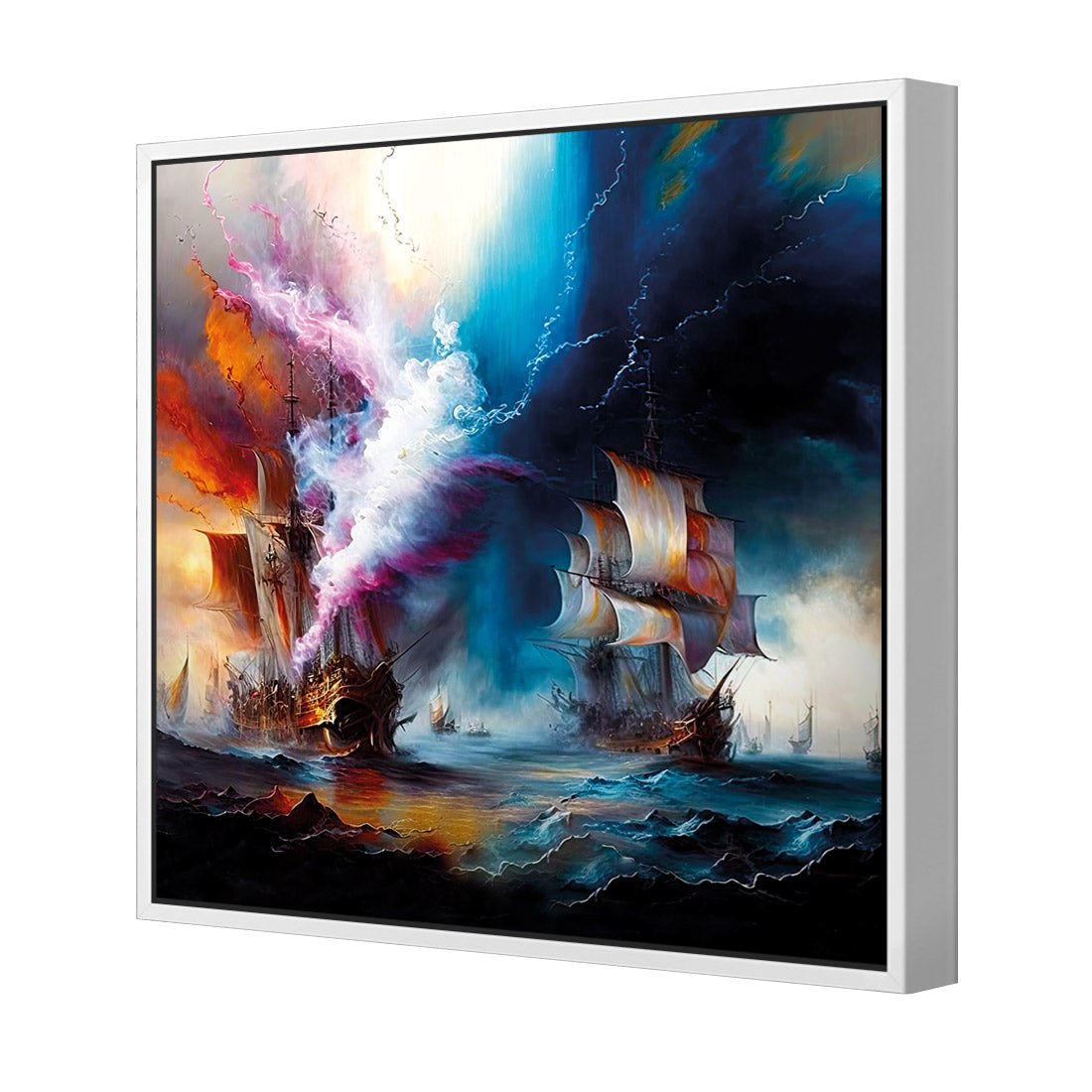 High Seas Ablaze I - Wall Art Designs - WB_100752_AS_Q CAF_CP - MPY - 260 - M - S - S_37x37_S - 1550 - WHT