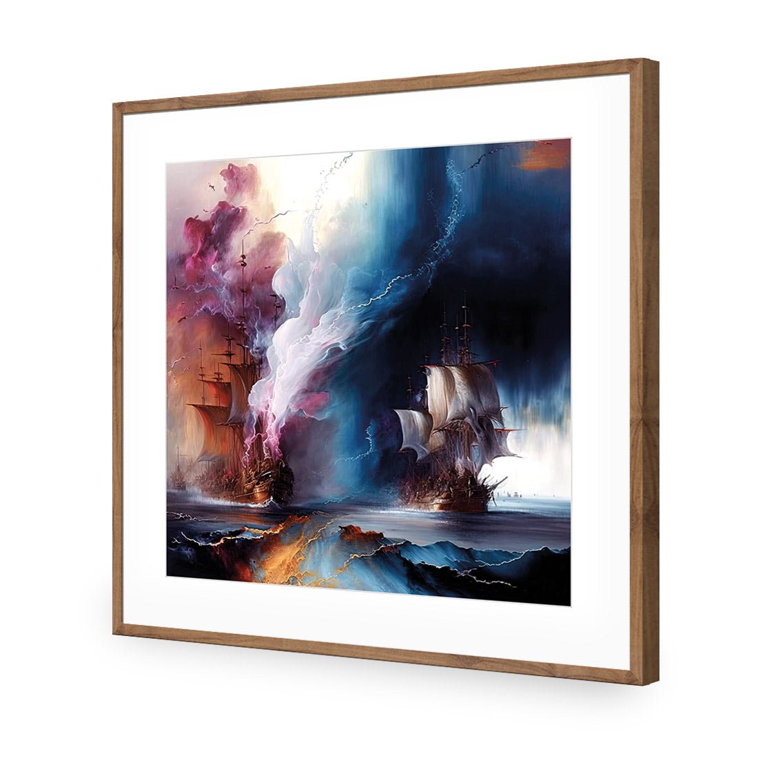 High Seas Ablaze II - Wall Art Designs - WB_100753_AS_Q CAF_AP - 030 - MAT_37x37_S - 2538 - NAT