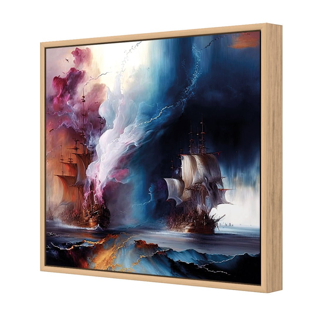 High Seas Ablaze II - Wall Art Designs - WB_100753_AS_Q CAF_CP - MPY - 260 - M - S - S_37x37_S - 1550 - OAK