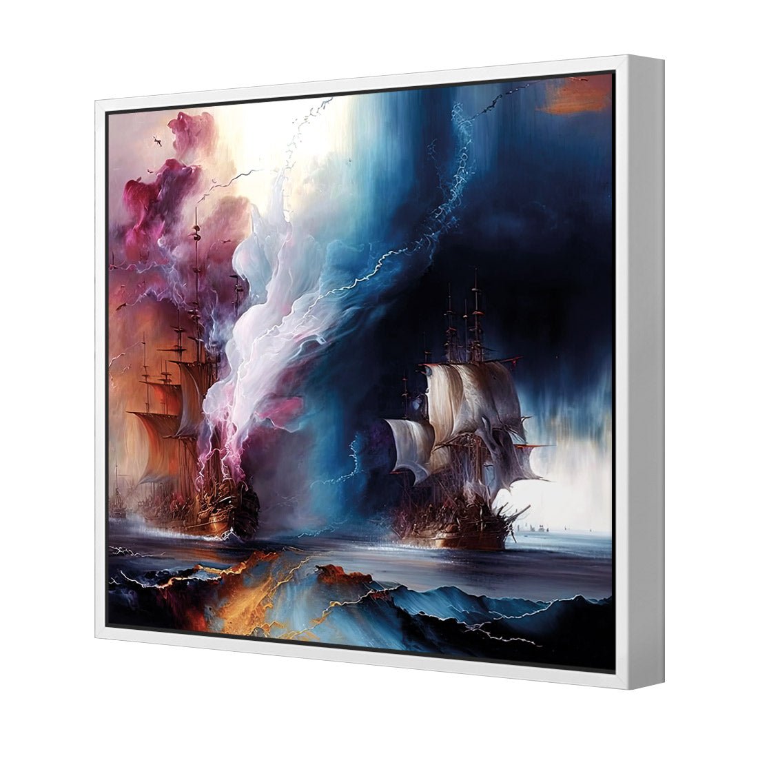 High Seas Ablaze II - Wall Art Designs - WB_100753_AS_Q CAF_CP - MPY - 260 - M - S - S_37x37_S - 1550 - WHT