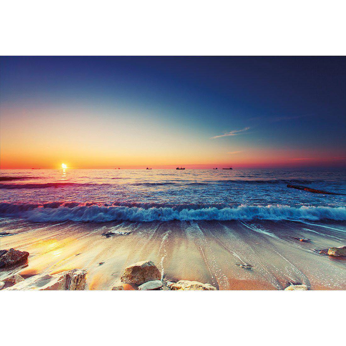 High Tide Sunset Canvas Art - Wall Art Designs - 3357_AR_H WAD_CP - MPY - 260 - M - S - S_45x30_NONE