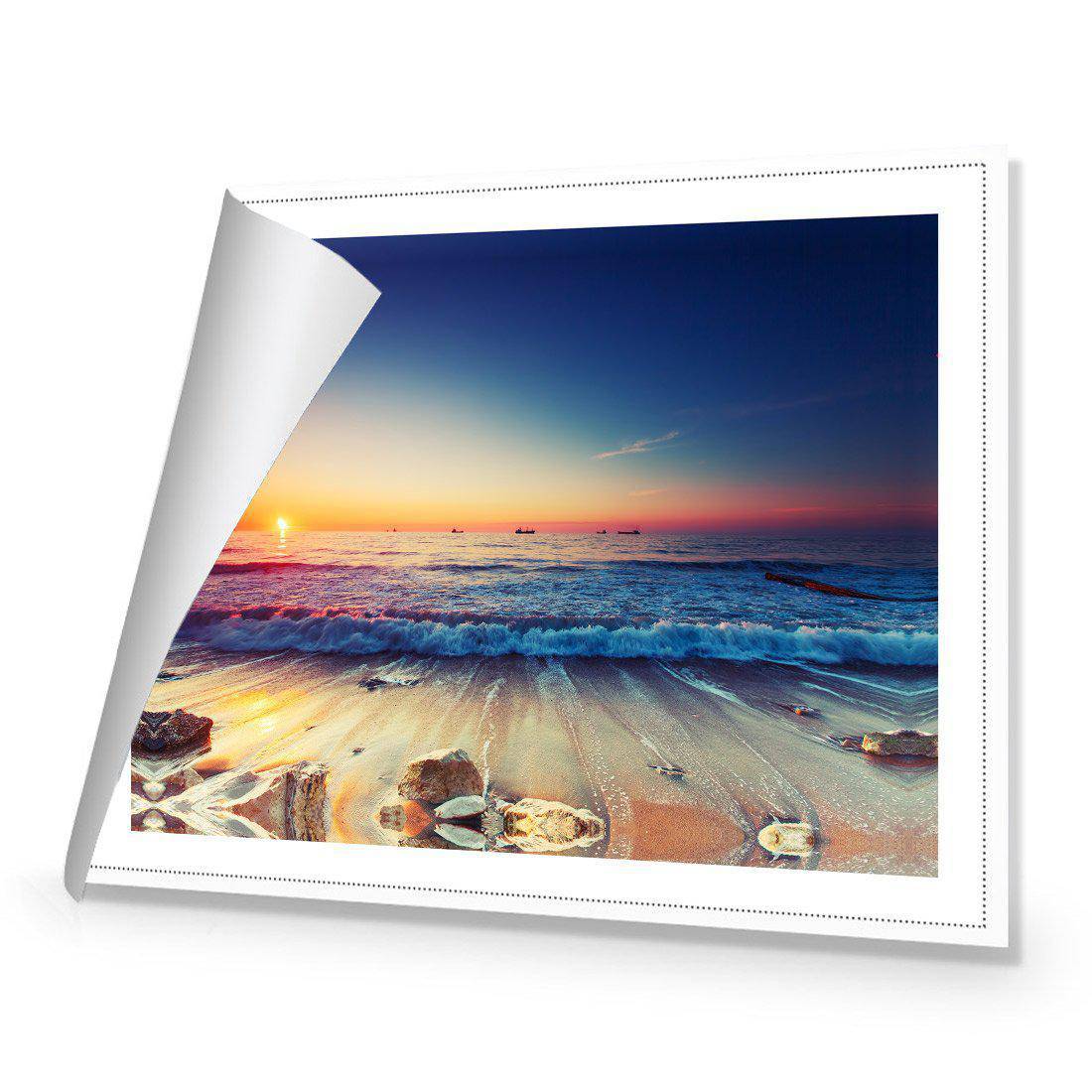 High Tide Sunset | Standard Canvas | No Frame | Rolled Canvas