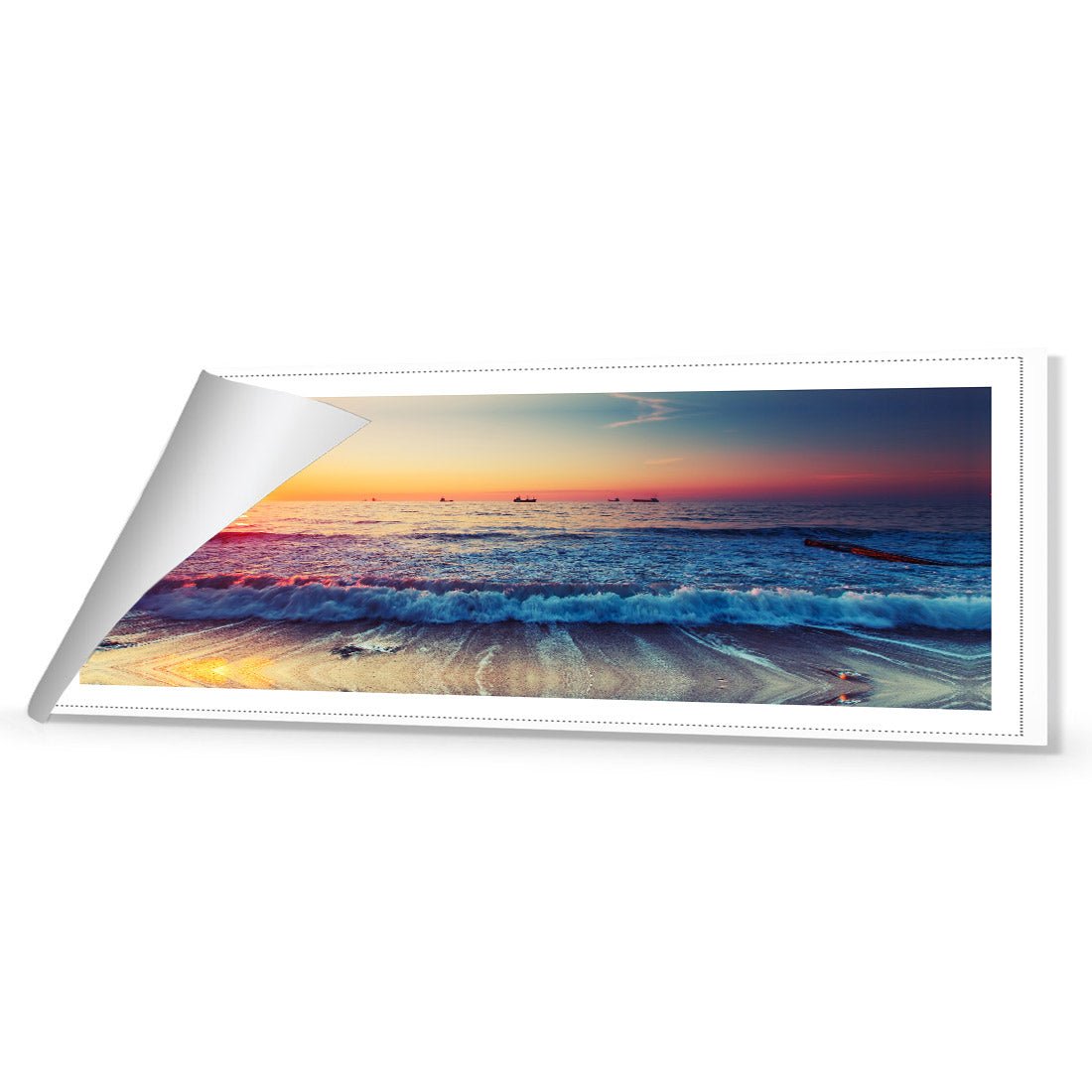 High Tide Sunset (Long) Canvas Art - Wall Art Designs - 3357_AL_H WAD_CP - MPY - 260 - M - R_60x20_NONE