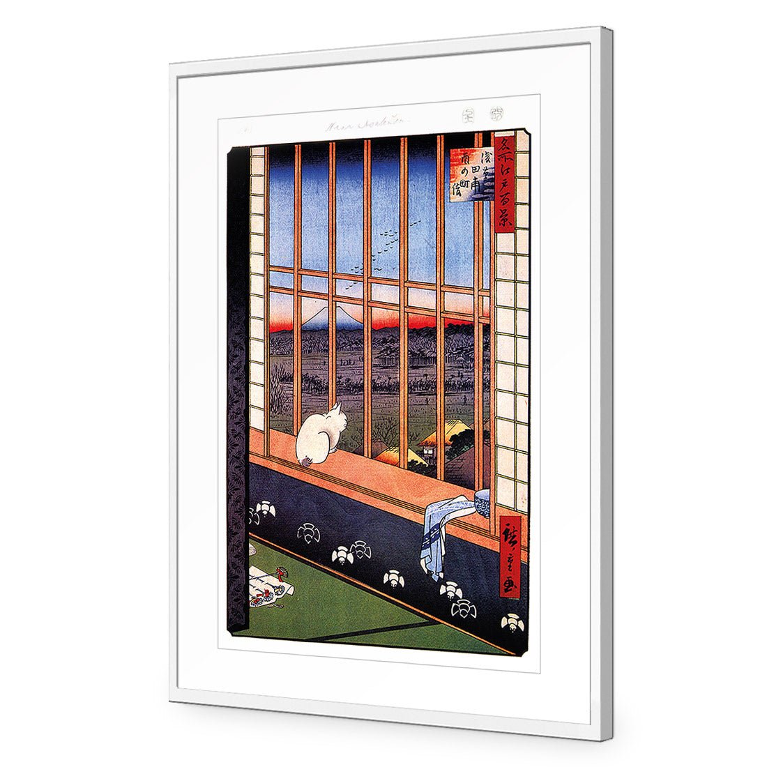 Hiroshige, Asakusa Ricefields - Wall Art Designs - 1068_AR_V WAD_AP - 030 - MAT_45x30_S - 2538 - WHT