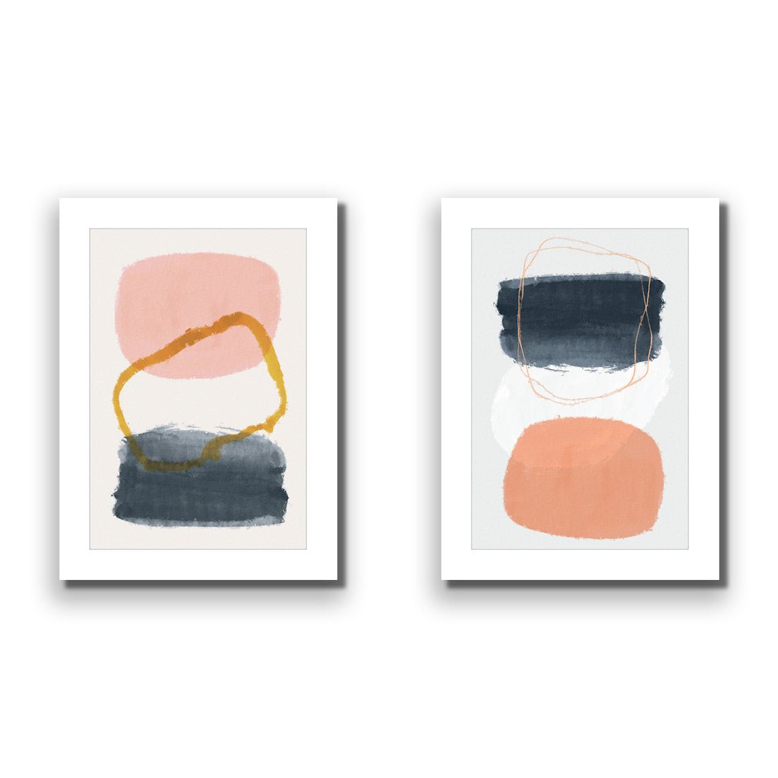 Hollow Balance Abstract Perfect Pair - Wall Art Designs - SET2_5018_AR_V WAD_AP - 030 - MAT_45x30_NONE