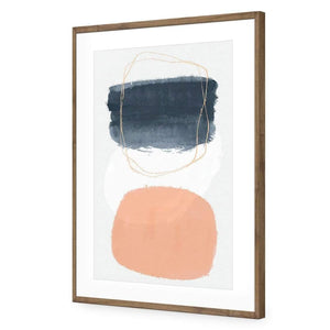 Hollow Balance II | Classic Acrylic | Flat Frame With Border | Natural