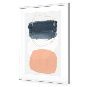 Hollow Balance II | Classic Acrylic | Flat Frame With Border | White