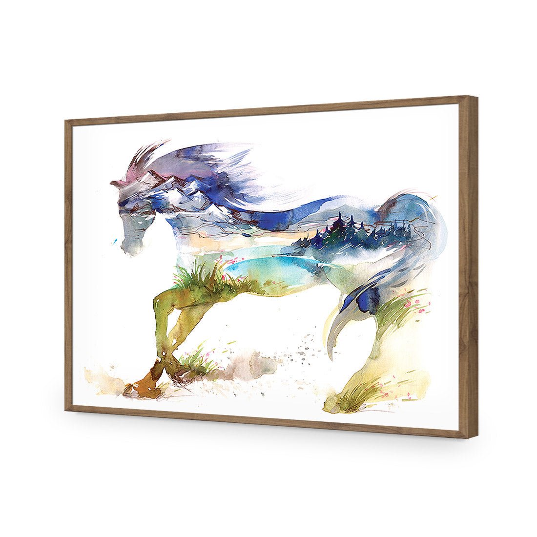 Horse Dreaming Acrylic Print Art - Wall Art Designs - 3216_AR_H WAD_AP - 030 - EDG_45x30_S - 2538 - NAT