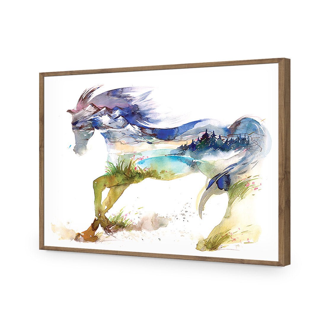Horse Dreaming | Standard Acrylic | Flat Frame No Border | Natural