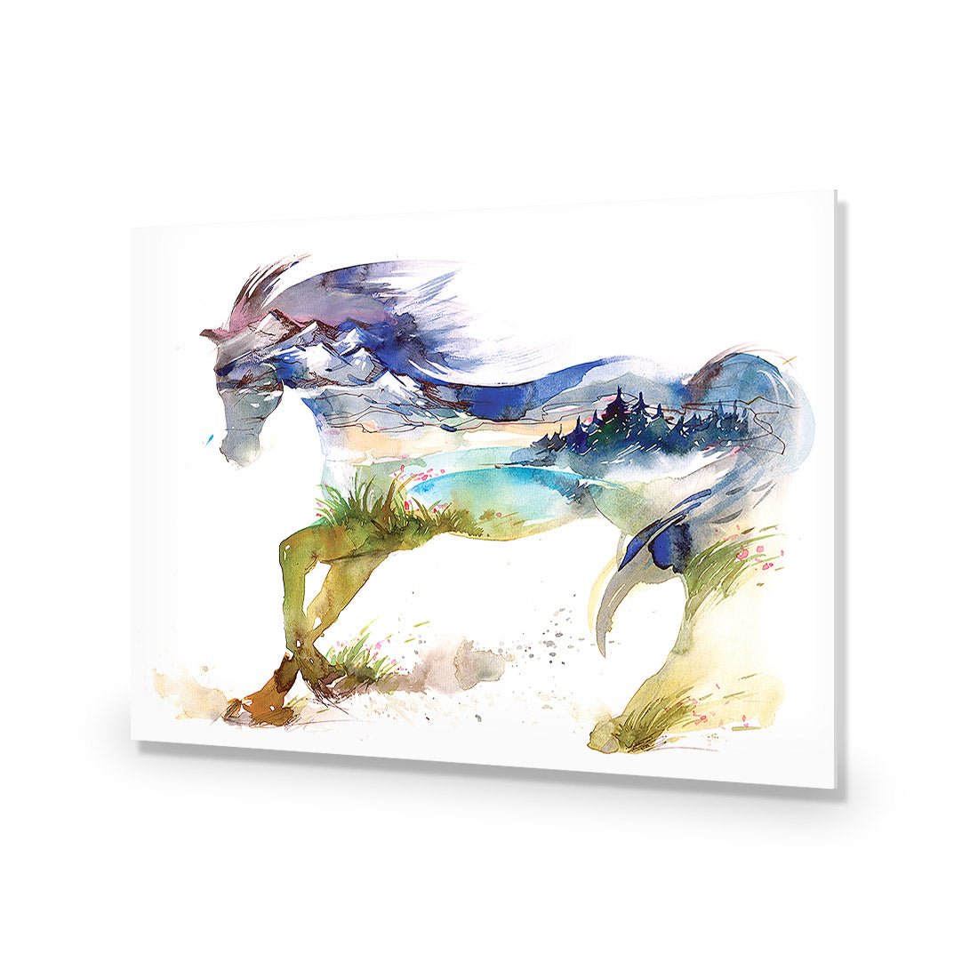 Horse Dreaming Acrylic Print Art - Wall Art Designs - 3216_AR_H WAD_AP - 030 - EDG_45x30_NONE