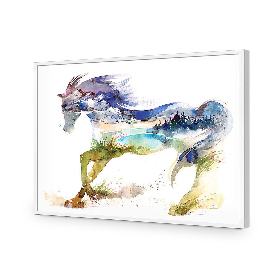 Horse Dreaming Acrylic Print Art - Wall Art Designs - 3216_AR_H WAD_AP - 030 - EDG_45x30_S - 2538 - WHT