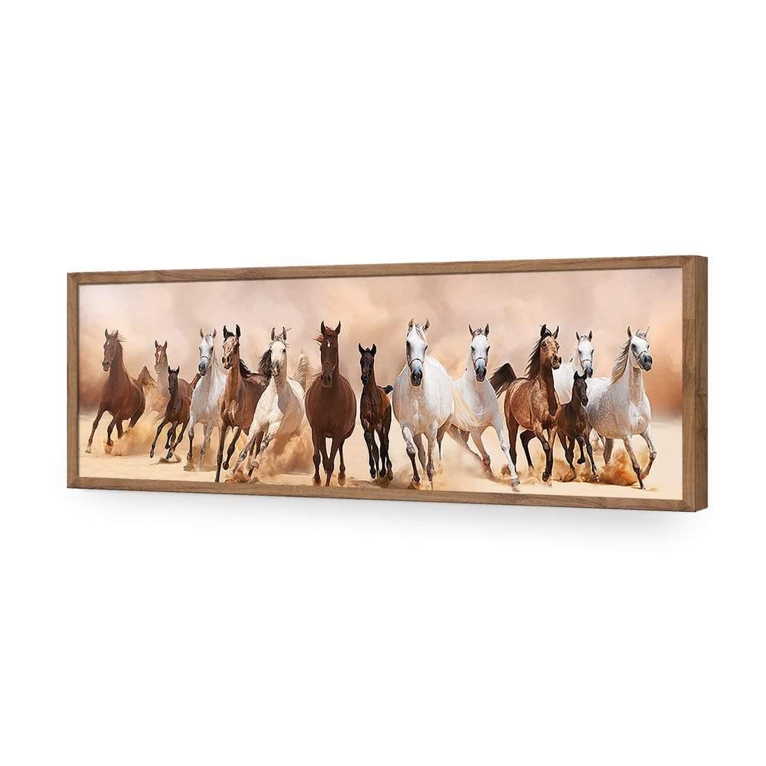 Horse Storm (Long) - Wall Art Designs - 2891_AL_H CAF_AP - 030 - EDG_90x30_S - 2538 - NAT