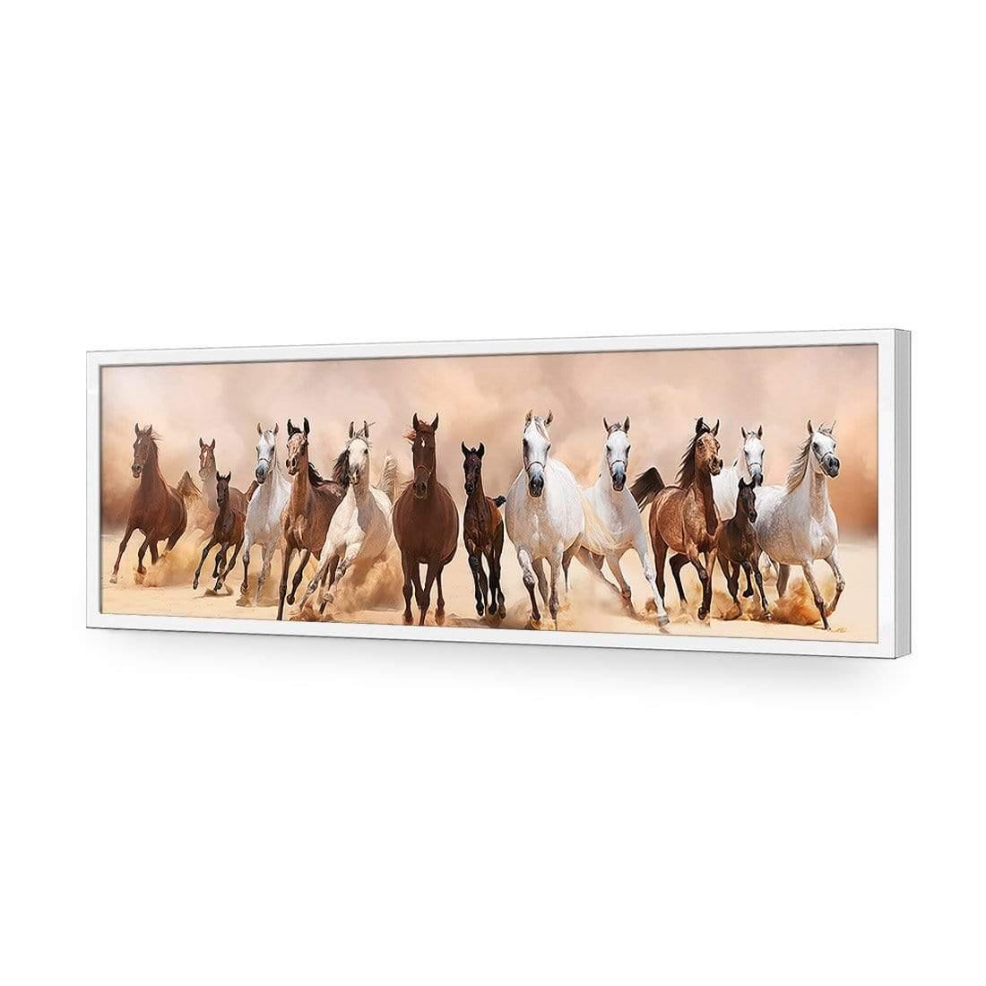 Horse Storm (Long) - Wall Art Designs - 2891_AL_H CAF_AP - 030 - EDG_90x30_S - 2538 - WHT