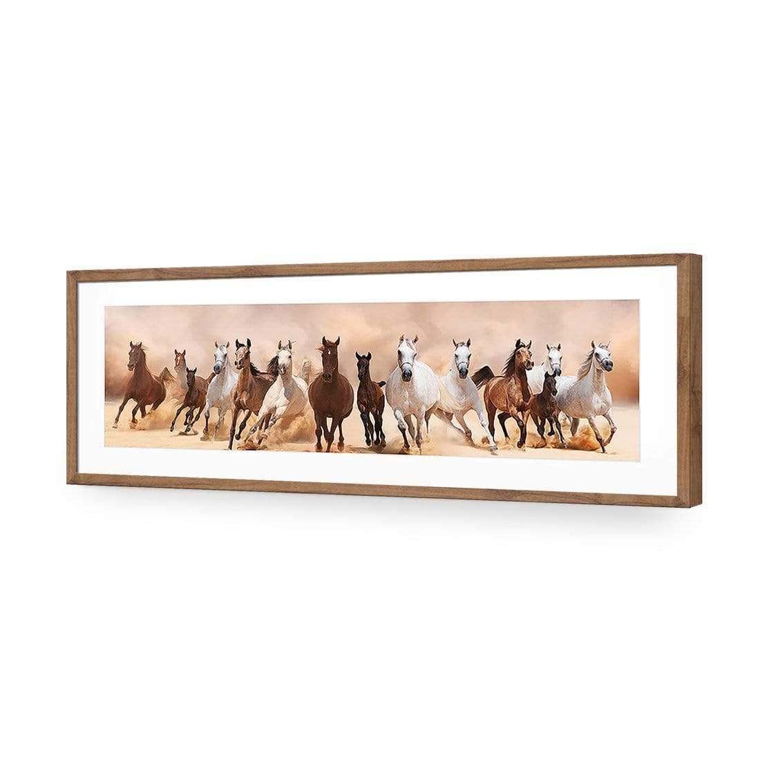 Horse Storm (Long) - Wall Art Designs - 2891_AL_H CAF_AP - 030 - MAT_90x30_S - 2538 - NAT