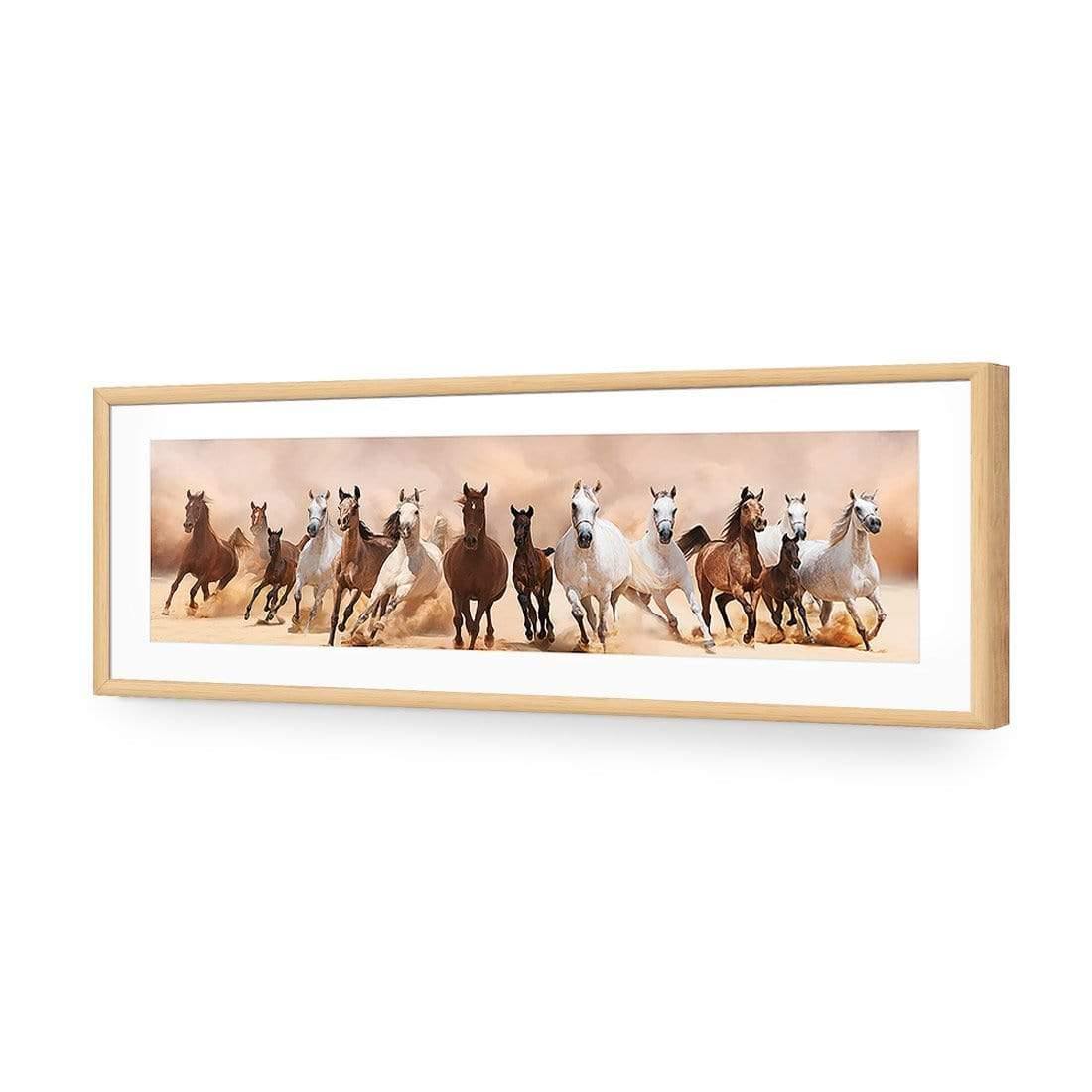 Horse Storm (Long) - Wall Art Designs - 2891_AL_H CAF_AP - 030 - MAT_90x30_S - 2538 - OAK