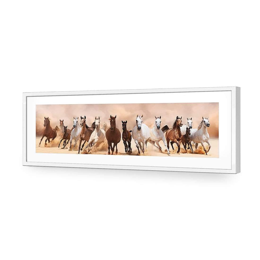 Horse Storm (Long) - Wall Art Designs - 2891_AL_H CAF_AP - 030 - MAT_90x30_S - 2538 - WHT