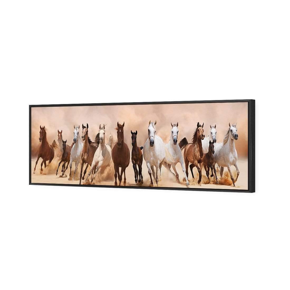 Horse Storm (Long) - Wall Art Designs - 2891_AL_H CAF_CP - MPY - 260 - M - S - S_60x20_S - 1550 - BLK