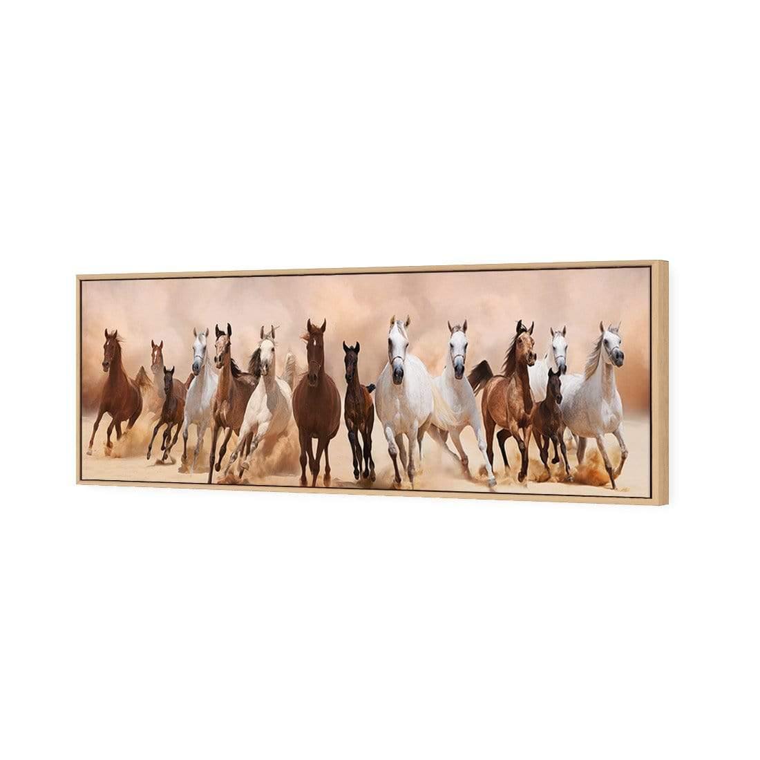 Horse Storm (Long) - Wall Art Designs - 2891_AL_H CAF_CP - MPY - 260 - M - S - S_60x20_S - 1550 - OAK