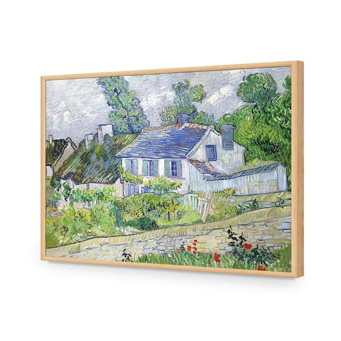 Houses At Auvers By Van Gogh - Wall Art Designs - 1712_AR_H CAF_AP - 030 - EDG_45x30_S - 2538 - OAK