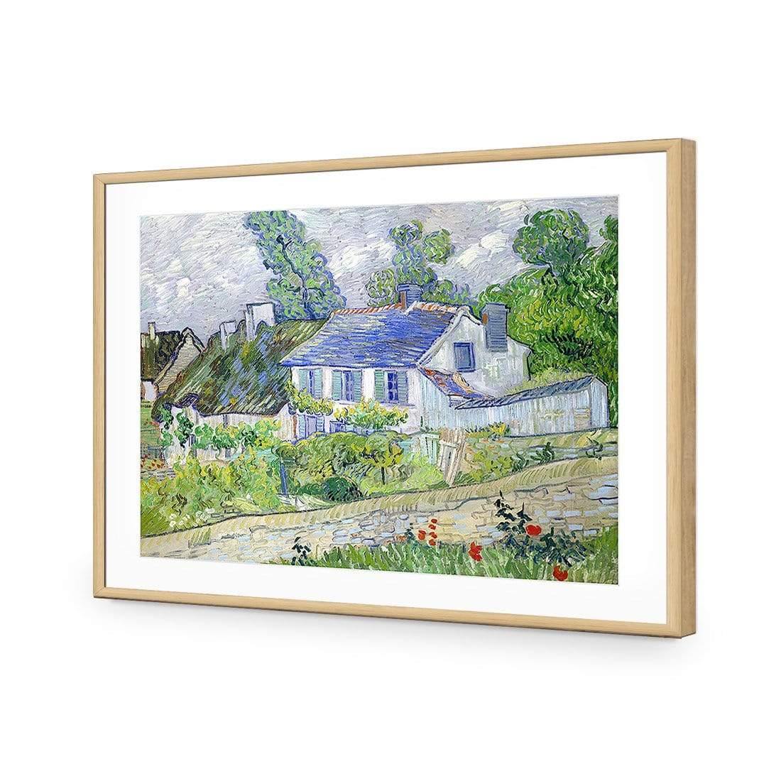 Houses At Auvers By Van Gogh - Wall Art Designs - 1712_AR_H CAF_AP - 030 - MAT_45x30_S - 2538 - OAK