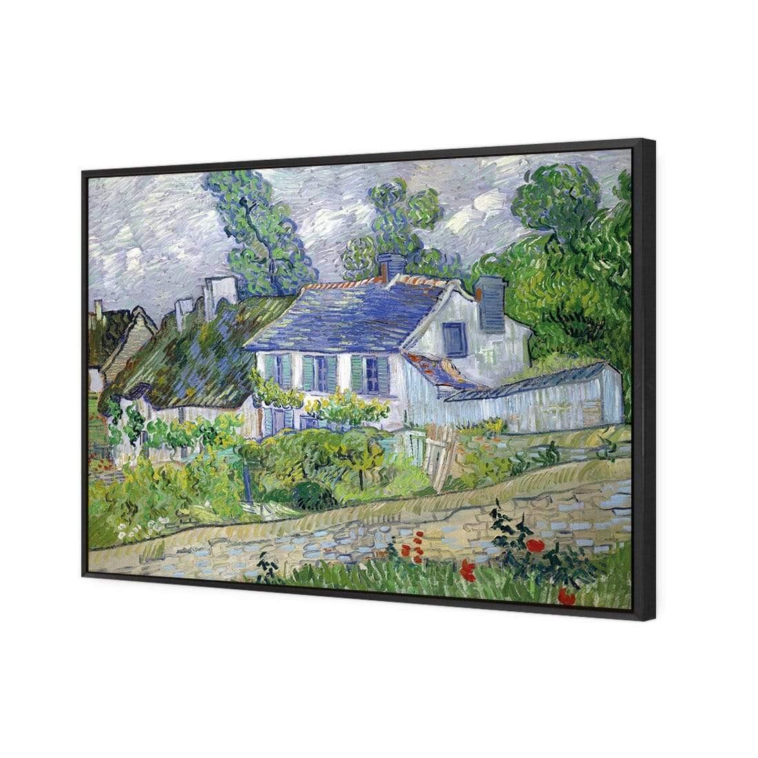 Houses At Auvers By Van Gogh - Wall Art Designs - 1712_AR_H CAF_CP - MPY - 260 - M - S - S_45x30_S - 1550 - BLK