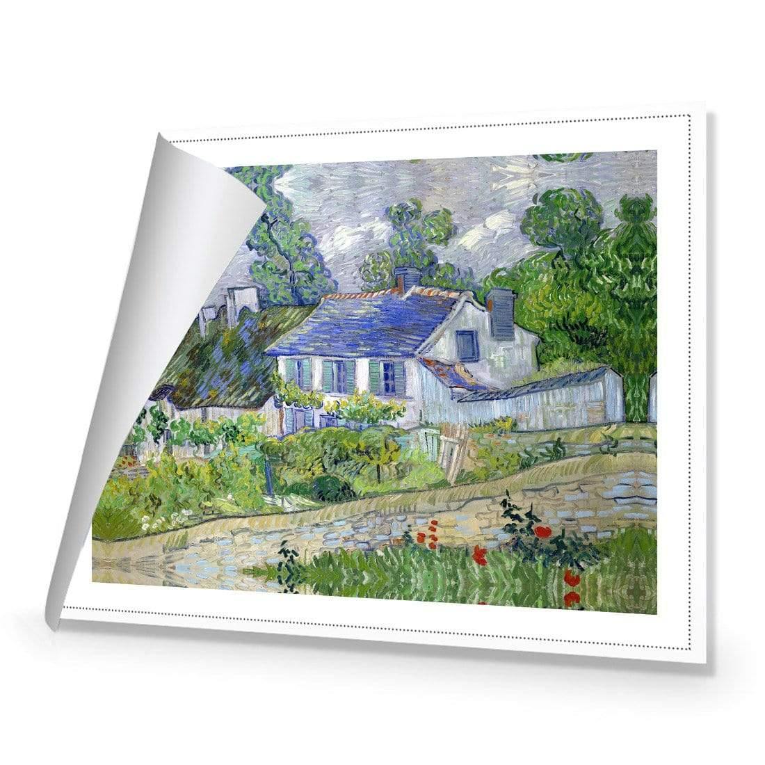 Houses At Auvers By Van Gogh - Wall Art Designs - 1712_AR_H CAF_CP - MPY - 260 - M - R_45x30_NONE