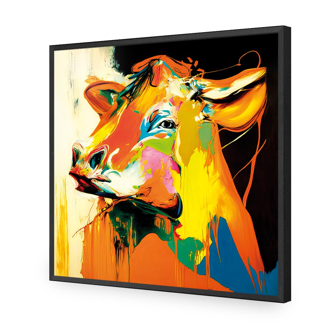 Huffy Heifer - Wall Art Designs - WB_100272_AS_Q CAF_AP - 030 - EDG_37x37_S - 2538 - BLK