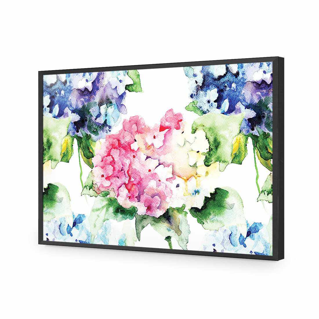 Hydrangeas | Standard Acrylic | Flat Frame No Border | Black